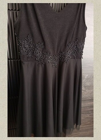 Siyah Abiye Elbise - Görsel 5