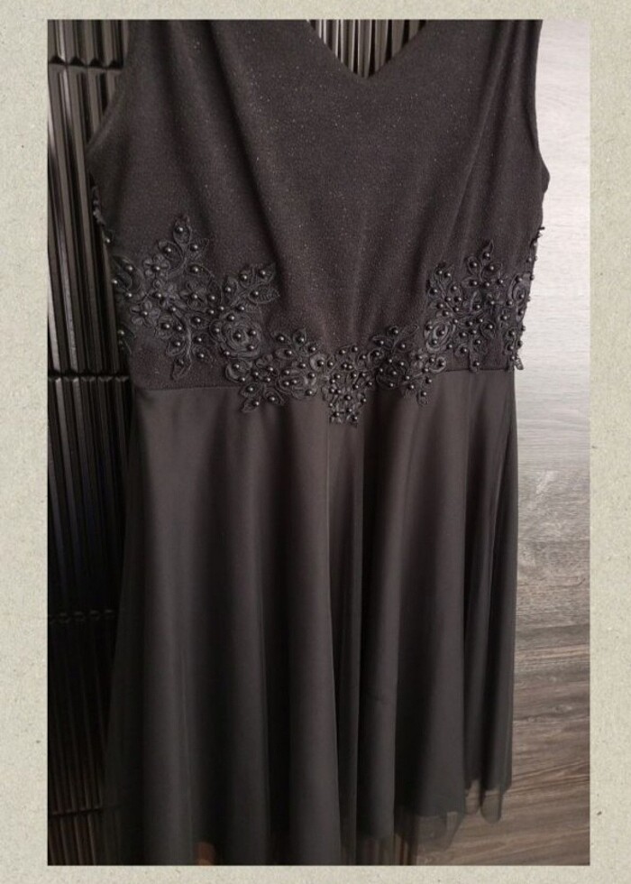 Siyah Abiye Elbise  - Görsel 5