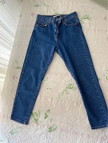 Kot mom jeans pantalon