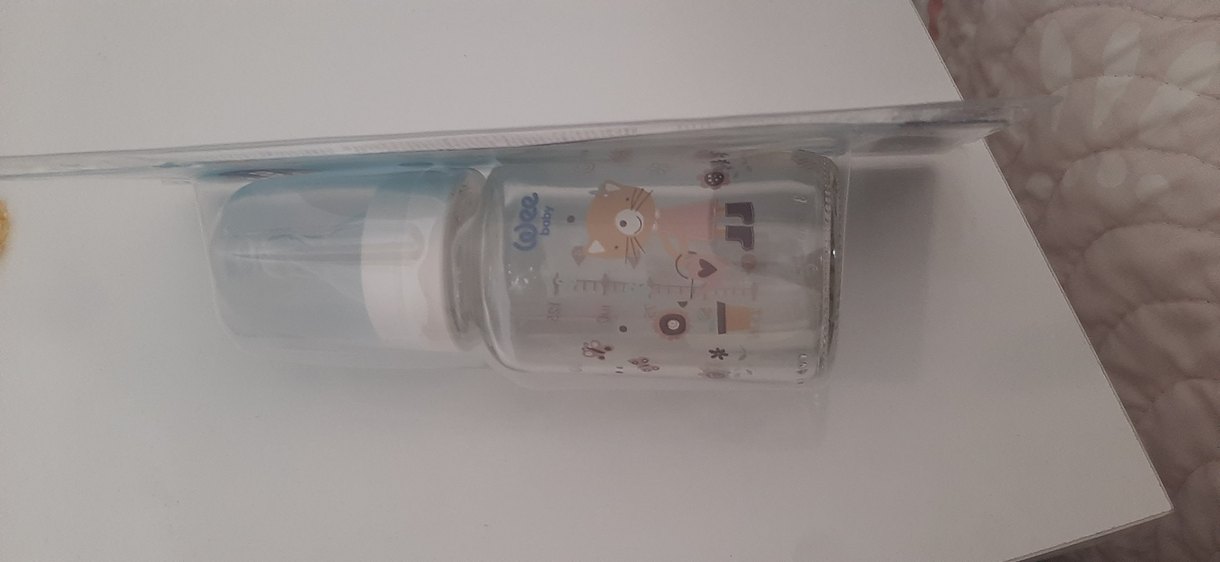 Beyaz Cam Bebek Biberonu 0-6 Ay - Görsel 2