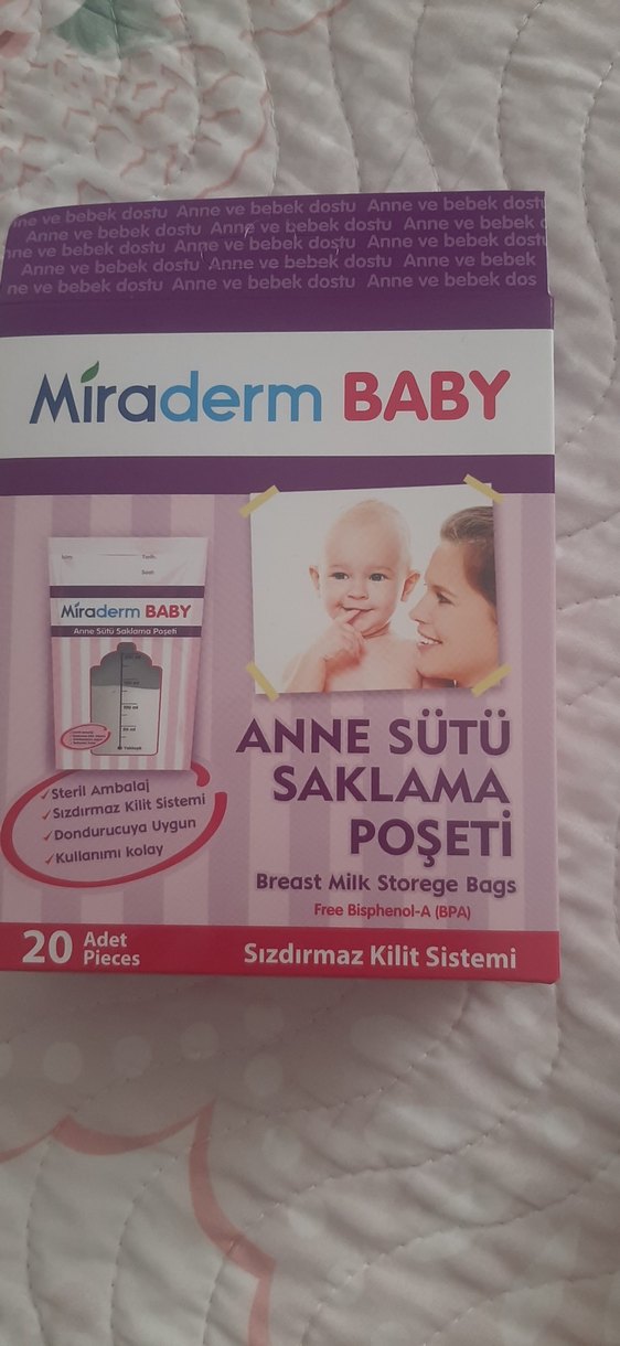 Miraderm Baby Anne Sütü Saklama Poşeti 20'li - Görsel 3
