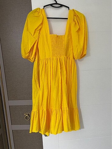 Koton Sarı günlük elbise