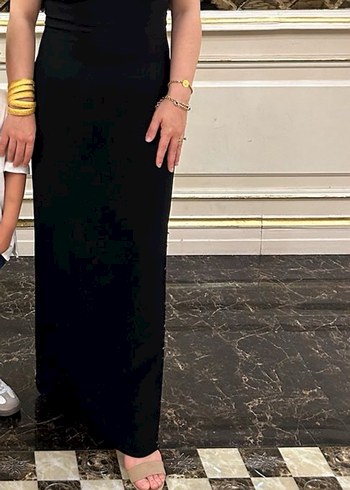 Siyah Uzun Kadın Elbise