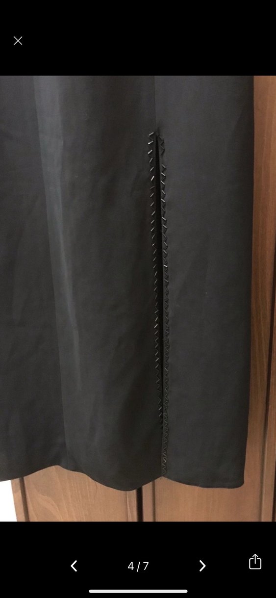 Siyah Uzun Kadın Elbise - Görsel 4