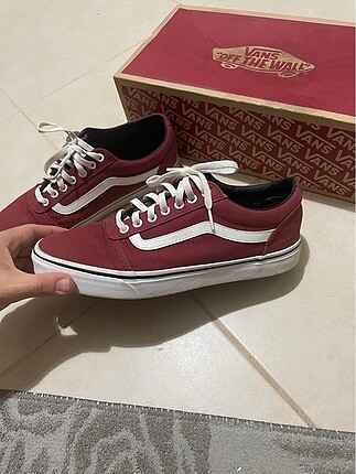 42 Beden bordo Renk Vans Kırmızı Sneaker