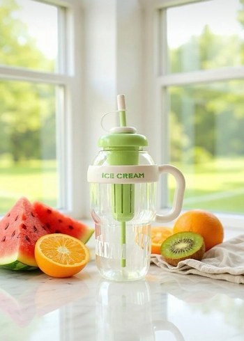 1300 ml Kulplu Detox Matara Suluk - Görsel 3