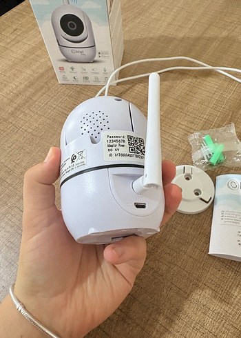 Kiwi K-Baby 99 IP Bebek Kamerası Beyaz - Görsel 5