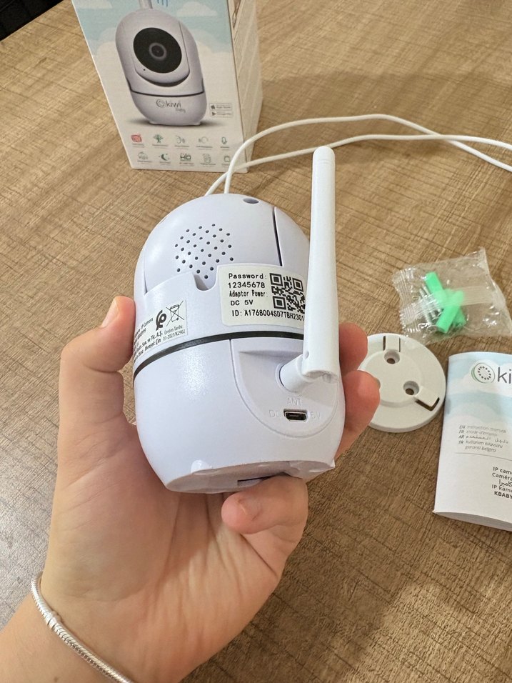 Kiwi K-Baby 99 IP Bebek Kamerası Beyaz - Görsel 5