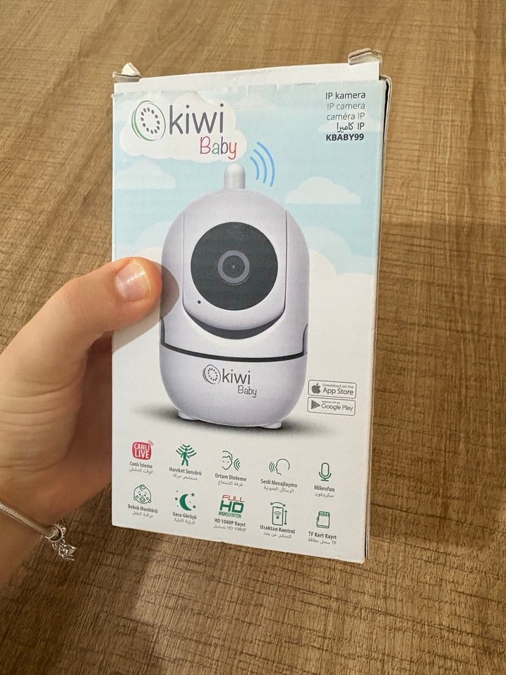 Kiwi K-Baby 99 IP Bebek Kamerası Beyaz - Görsel 4