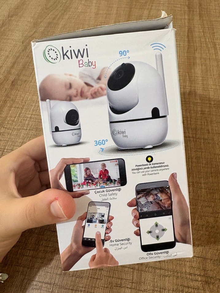 Kiwi K-Baby 99 IP Bebek Kamerası Beyaz - Görsel 2