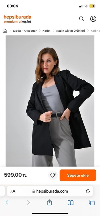 Blazer ceket