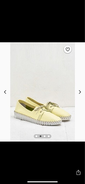 Elle Sarı Loafer Ayakkabı