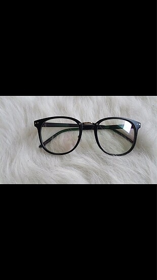  Beden siyah Renk Retro Numarasız Şık Tasarımlı Unisex Gözlük