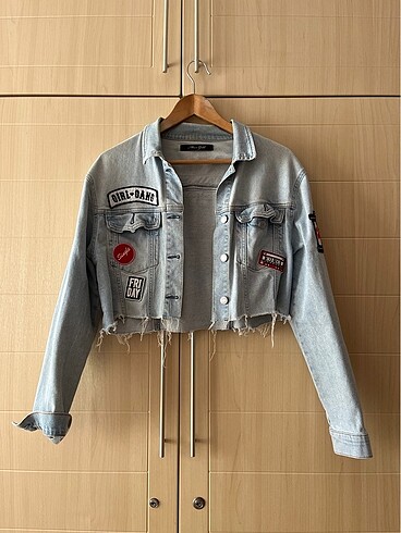 Mavi Jeans Kot ceket crop