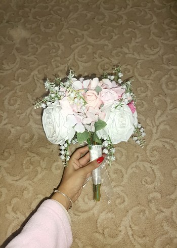 Dantel Detaylı Beyaz Gelin Çiçeği - Görsel 3