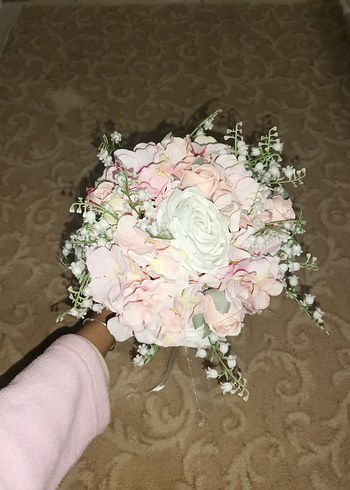 Dantel Detaylı Beyaz Gelin Çiçeği - Görsel 2