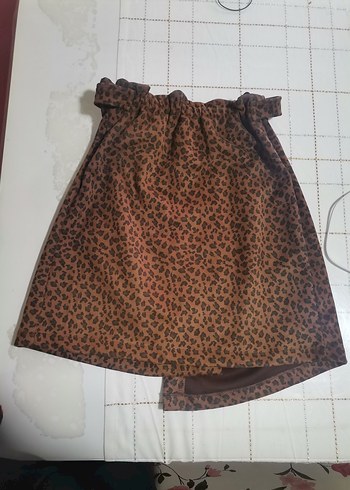 Leopar Süet Etek - Görsel 2