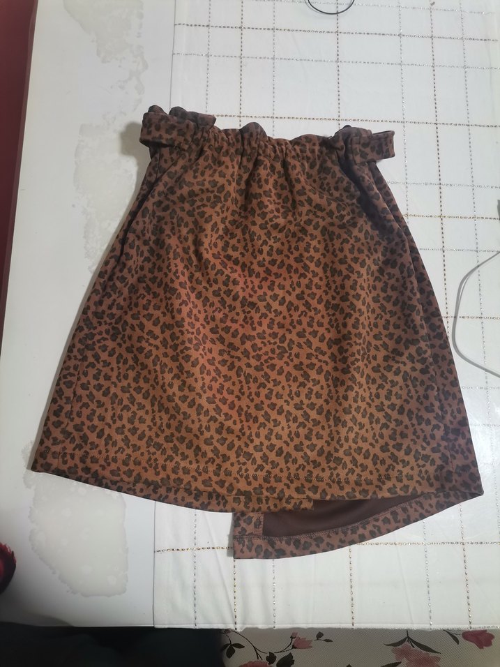 Leopar Süet Etek - Görsel 2