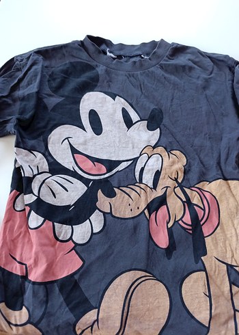 5 Yaş Beden gri Renk Erkek Çocuk Uzun Kollu Mickey Mouse Tişört