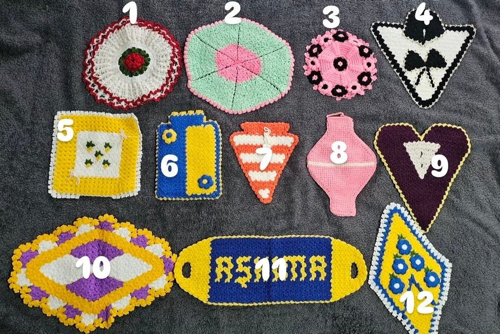 Renkli El Yapımı Banyo Süngerleri (Çeyizlik Lifler) - Görsel 4