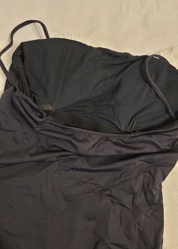 Siyah İnce Askılı Kadın Mayo - Görsel 3