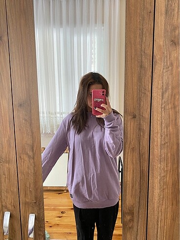 m Beden mor Renk Mor Sweatshirt