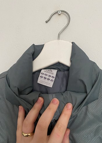 Gri Yüksek Yakalı Fermuarlı Kadın Ceket - Görsel 3