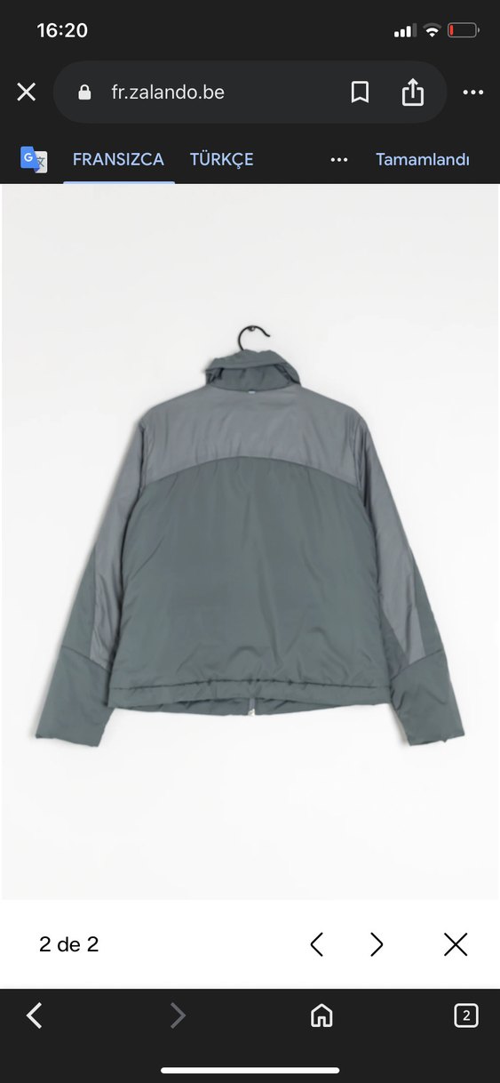 Gri Fermuarlı Kadın Ceketi - Görsel 2