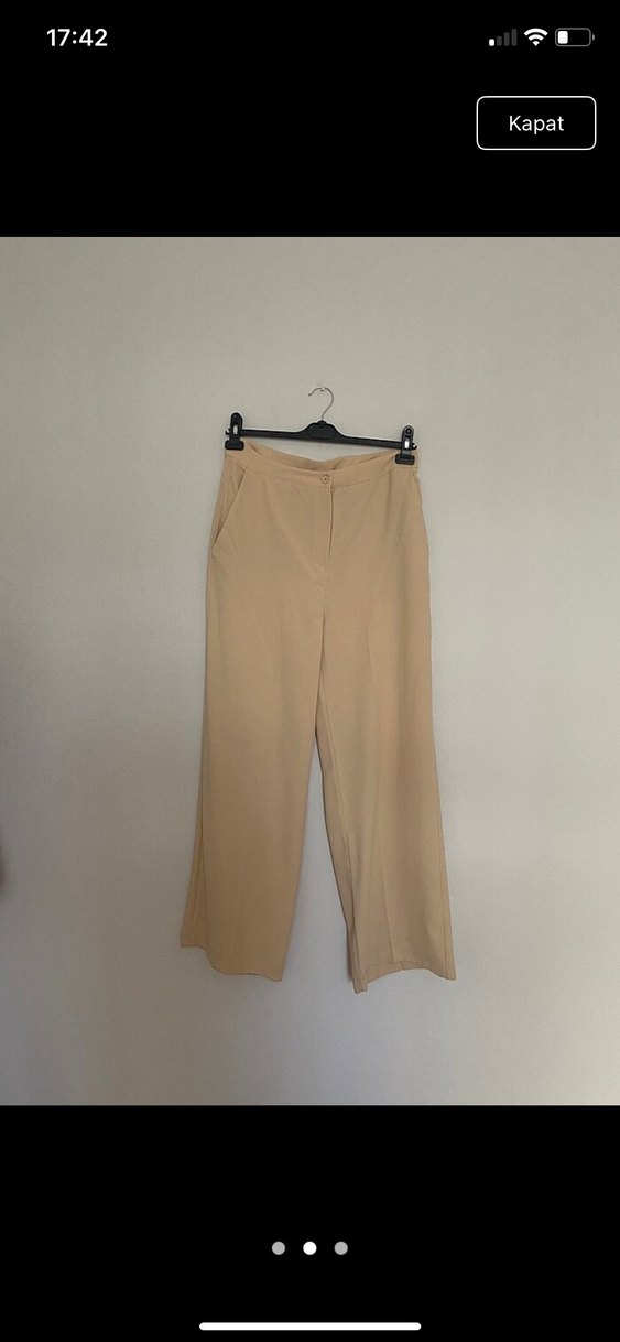 Bej Düğmeli Kolsuz Midi Yelek - Görsel 2