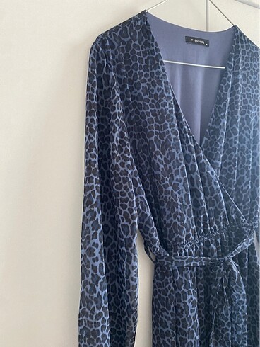 Trendyol & Milla Mavi Leopar Elbise