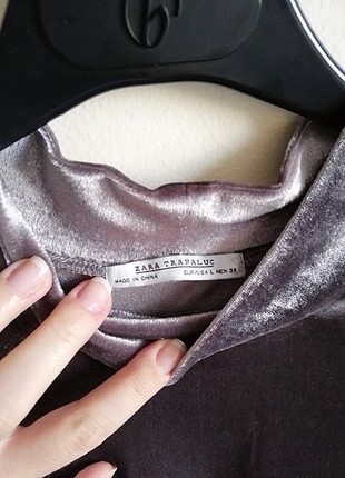 Zara Zara kadife tshirt