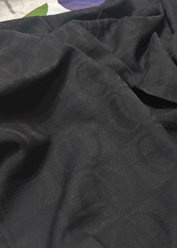 Siyah İmannoor Naia Pamuk Şal - Görsel 2