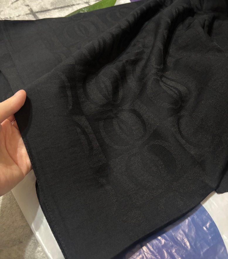 Siyah İmannoor Naia Pamuk Şal - Görsel 3