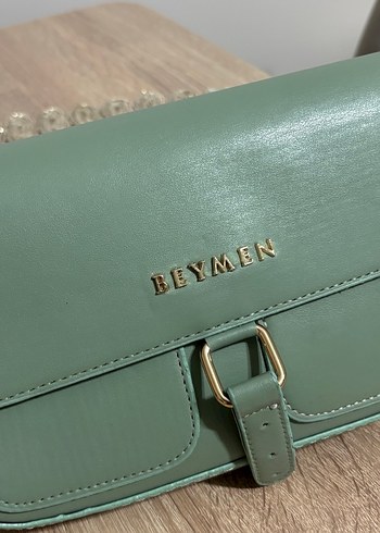 Beymen yeşil deri çanta - Görsel 2