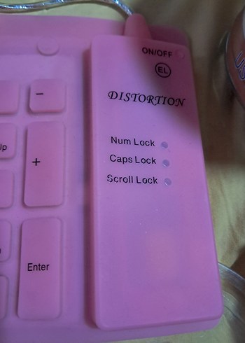 Pastel Pembe Telefon Şarj Kablosu ve  bilgisayar klavye - Görsel 3