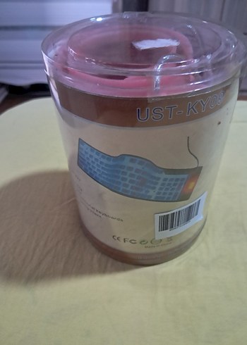 Pastel Pembe Telefon Şarj Kablosu ve  bilgisayar klavye - Görsel 2