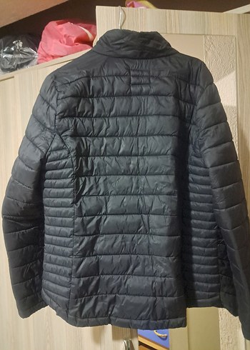 40 Beden siyah Renk Fermuarlı Siyah Kadın Ceket mont Kışlık