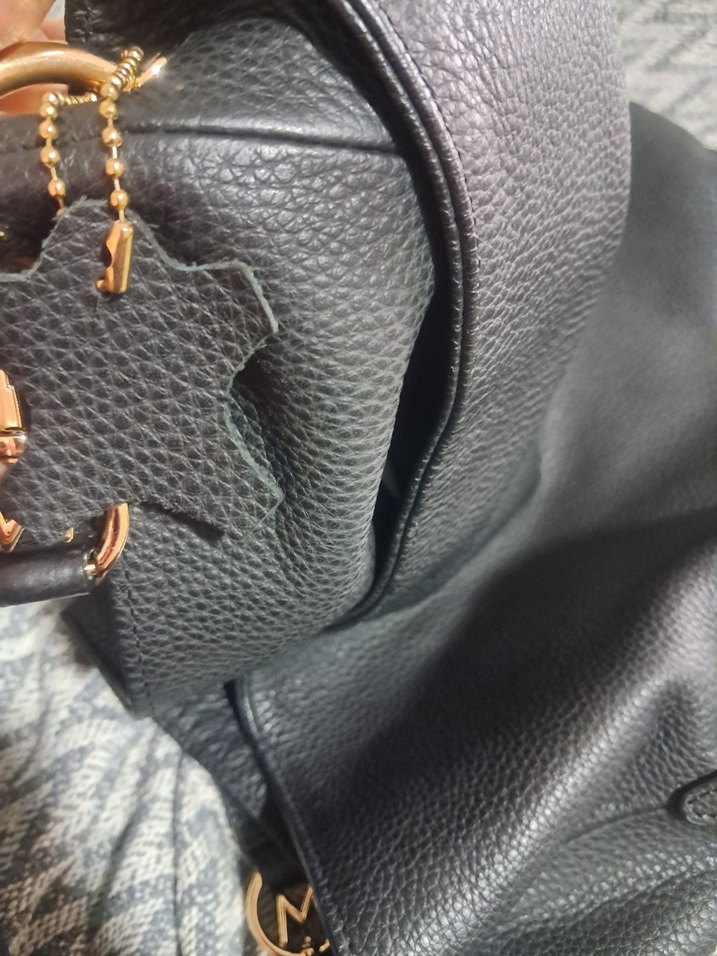 Siyah Deri Kadın Omuz Çantası - Görsel 4