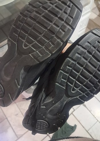 Siyah Bağcıklı dolgu Topuklu Kadın erkek hem bot - Görsel 3