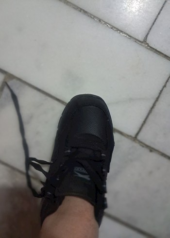 Siyah Bağcıklı dolgu Topuklu Kadın erkek hem bot - Görsel 6