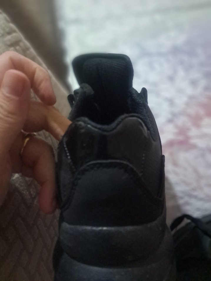 Siyah Bağcıklı  dolgu Topuklu Kadın erkek hem bot - Görsel 2