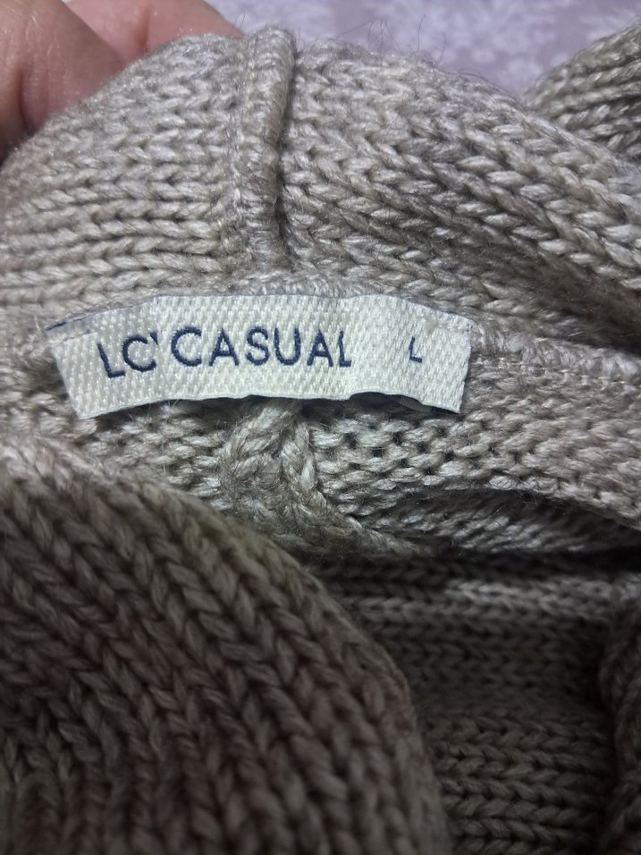 Gri Bohem Boğazlı Kadın Triko Kazak - Görsel 4