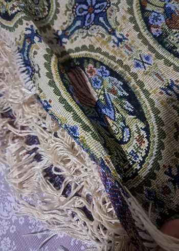 vintage goblen örtü - Görsel 3