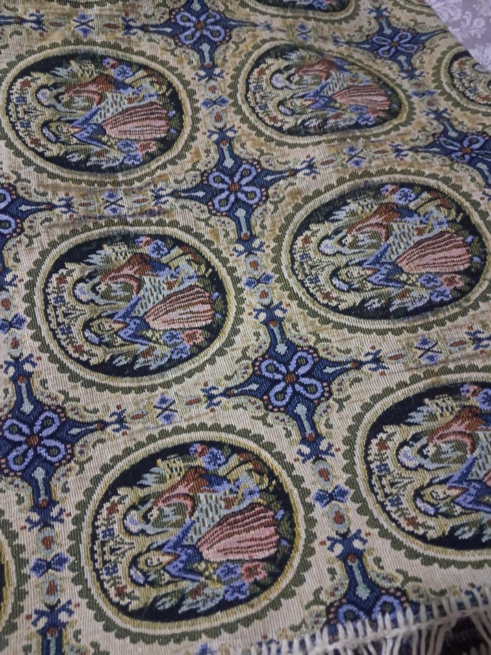 vintage goblen örtü - Görsel 2