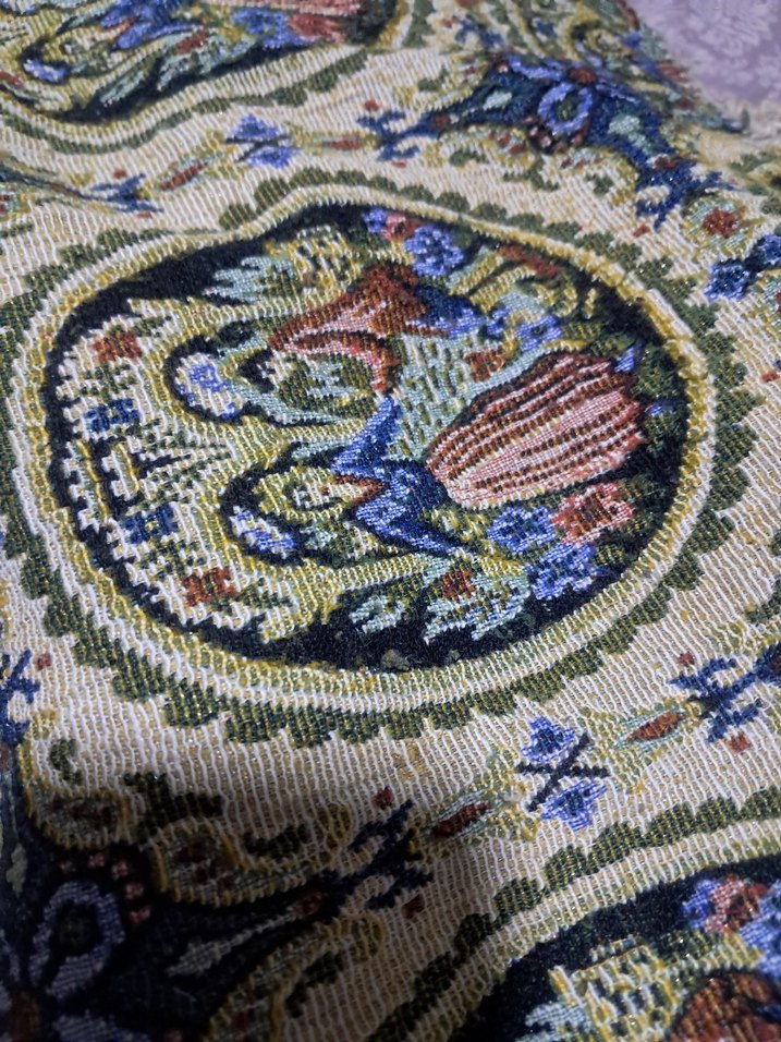 vintage goblen örtü - Görsel 4