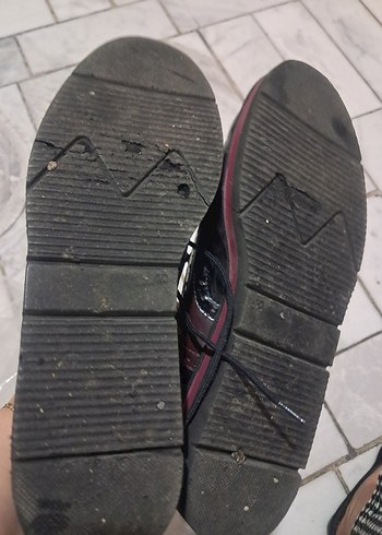 Bordo Gotik Parisli kadın Ayakkabı - Görsel 5