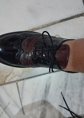 Bordo Gotik Parisli kadın Ayakkabı - Görsel 2