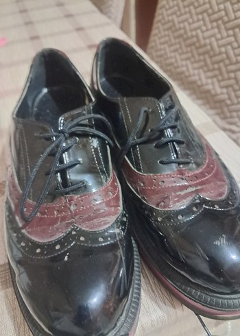 Bordo Gotik Parisli kadın Ayakkabı - Görsel 4