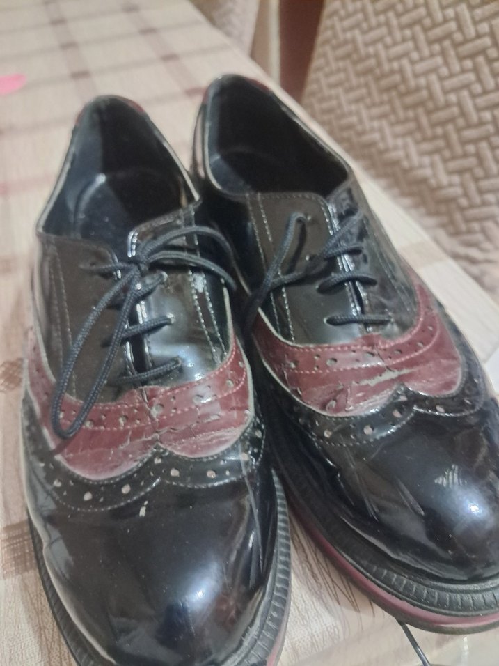 Bordo Gotik Parisli kadın Ayakkabı - Görsel 4