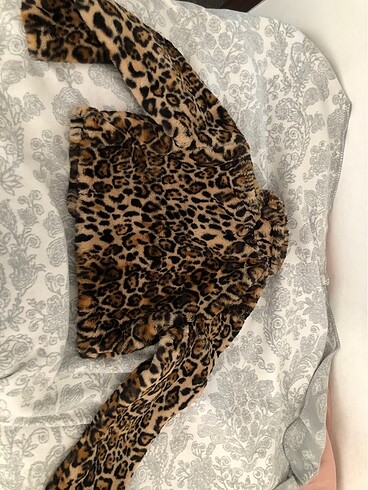 H&M peluş kürk ceket - Görsel 5